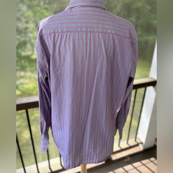 Robert Graham Long Sleeve Button Down Shirt Large Multicolor Pink Blue Floral - Picture 6 of 13